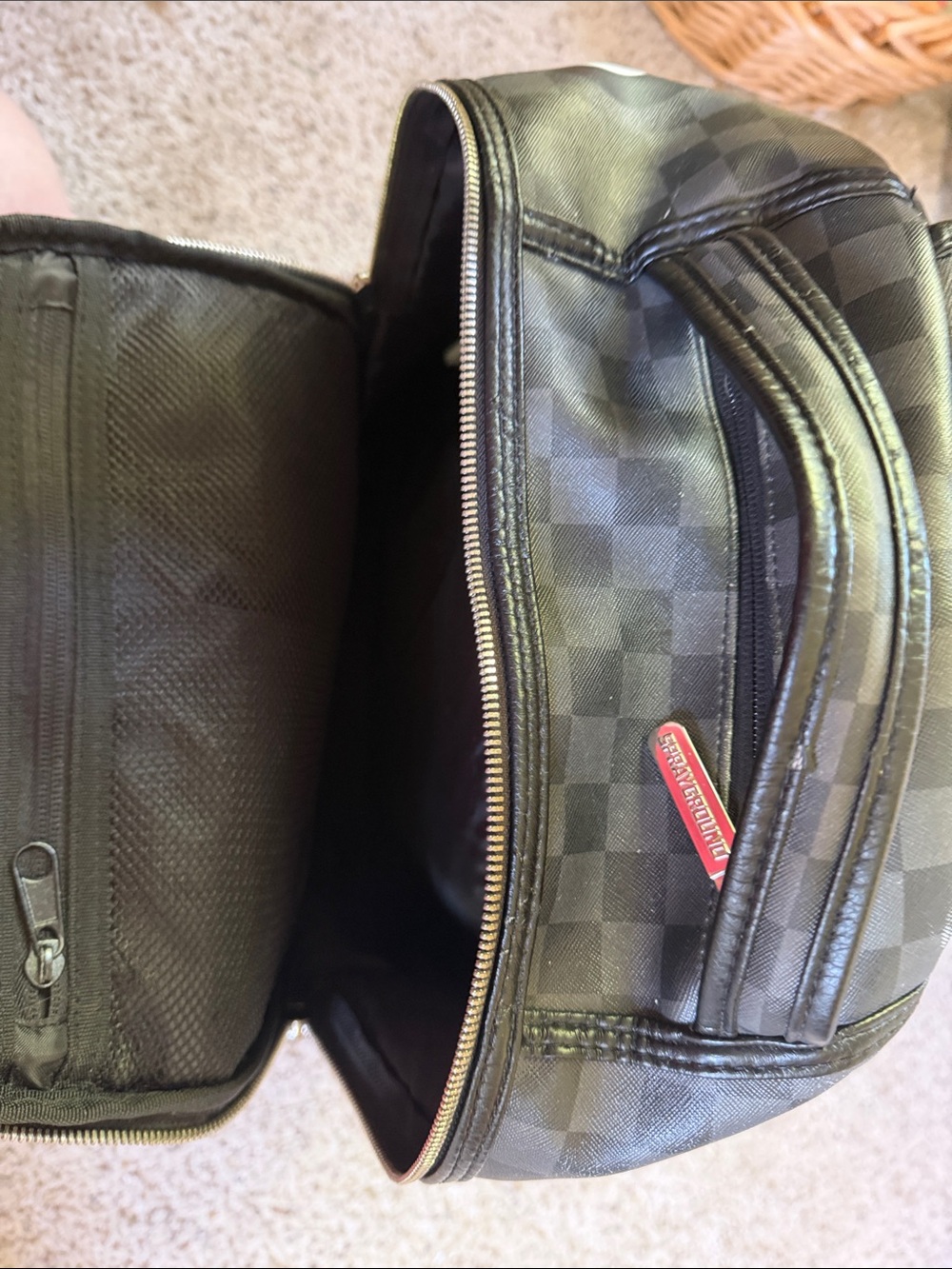 SPRAYGROUND CHECKERED SHARK IN PARIS BACKPACK - Picture 5 of 10